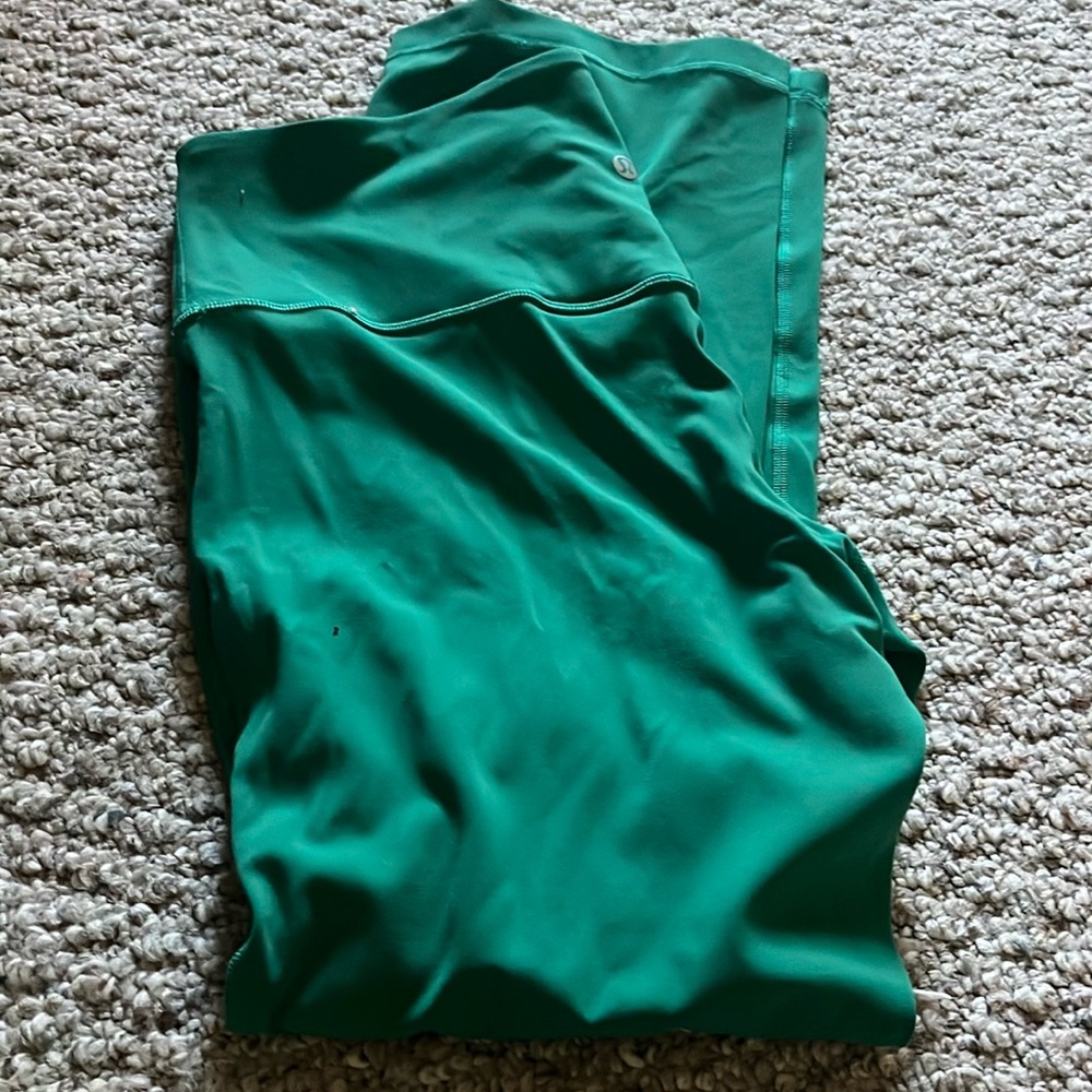 COPY - FLASH SALE- Lululemon green flare leggings size 12 NWOT